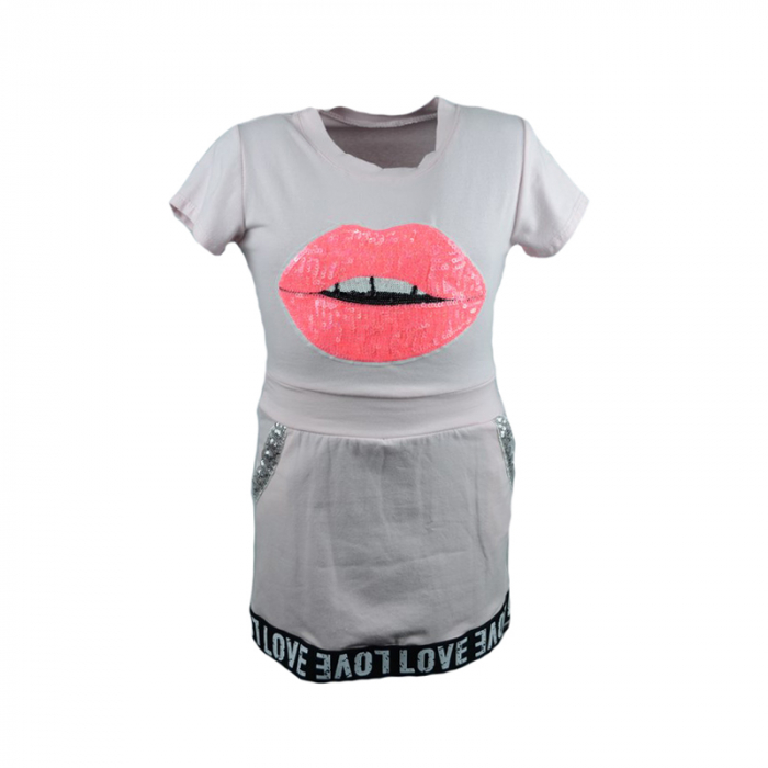 Rochita pentru fete Happy House 9084R-104, Roz [1]