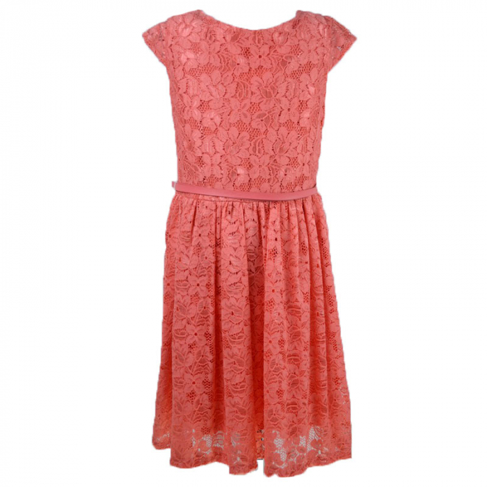 Rochita pentru fete Mini Junior 134-95C_128 cm, Coral [2]