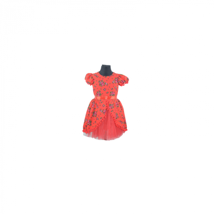 Rochita traditionala pentru fete Colibri 1018-RO6-116-cm, Rosu [2]