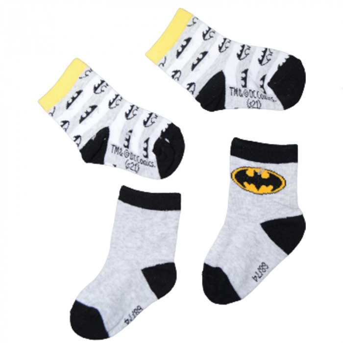 Set 2 perechi de sosete pentru baieti E Plus M Batman SSPB-03, Multicolor [2]