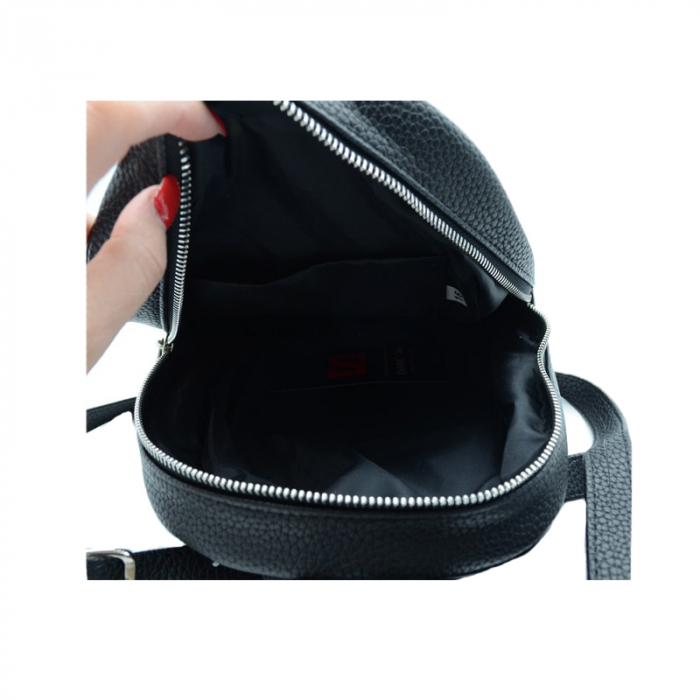 Rucsac 21 x 26 x 8 cm dama Laura Biaggi RDLB1, Negru [4]