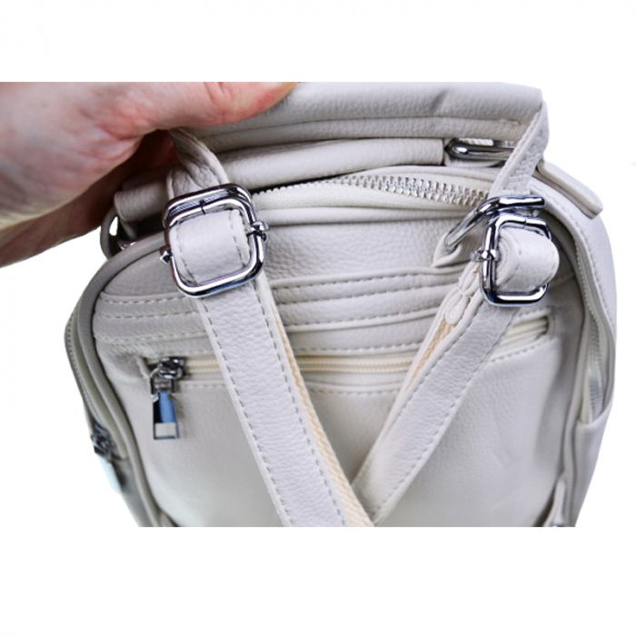 Rucsac dama casual Caslon RS-C1, Crem [8]