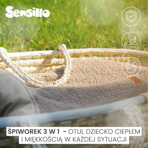 Sac de dormit 3 in 1, fara picioare din bumbac pentru copii Sensillo 323668, Bej [8]