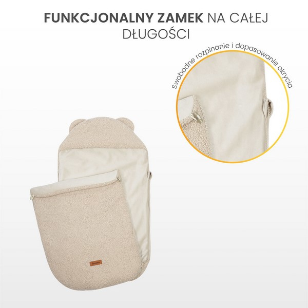 Sac de dormit 3 in 1, fara picioare din bumbac pentru copii Sensillo 323668, Bej [6]