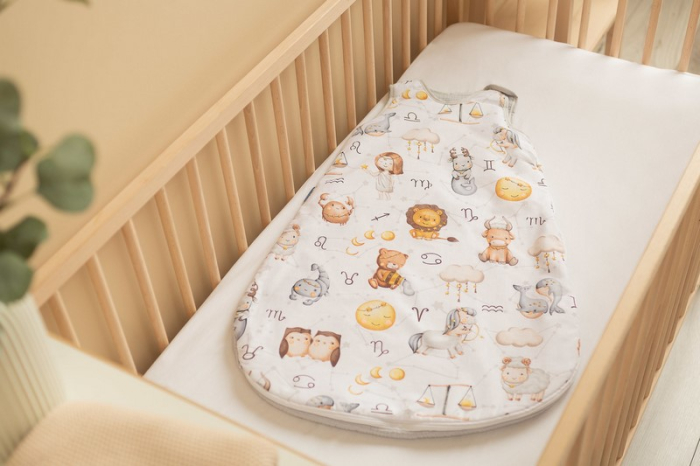 Sac de dormit fara picioare din bumbac marimea M pentru copii Sensillo SILLO-399065, Gri [5]