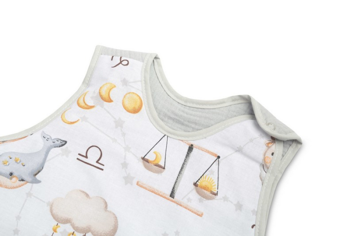 Sac de dormit fara picioare din bumbac marimea M pentru copii Sensillo SILLO-399065, Gri [3]
