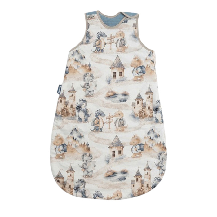 Sac de dormit fara picioare din bumbac marimea M pentru copii Sensillo SILLO-399072, Albastru [1]