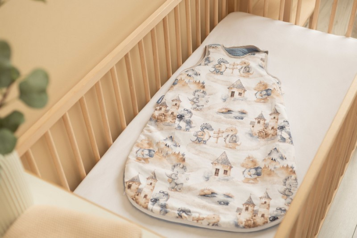 Sac de dormit fara picioare din bumbac marimea M pentru copii Sensillo SILLO-399072, Albastru [5]