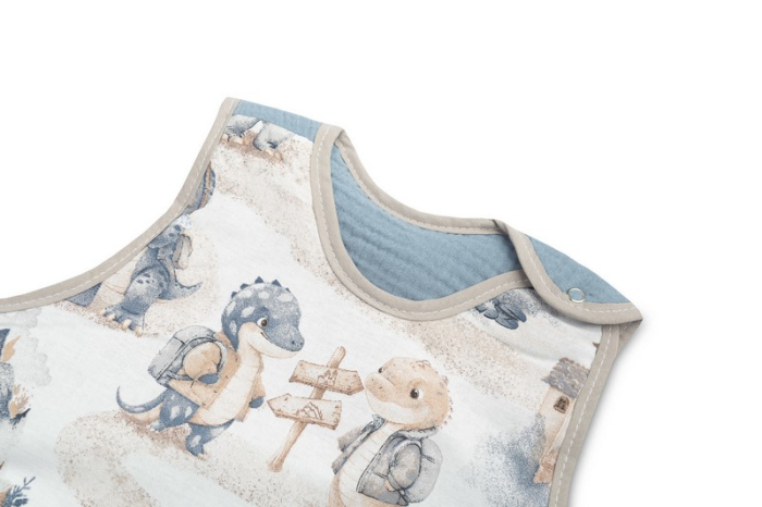 Sac de dormit fara picioare din bumbac marimea M pentru copii Sensillo SILLO-399072, Albastru [3]