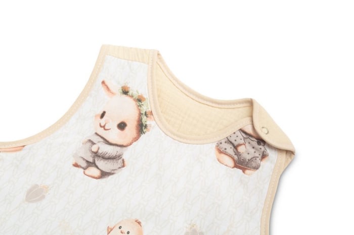 Sac de dormit fara picioare din bumbac marimea M pentru copii Sensillo SILLO-399089, Crem [3]