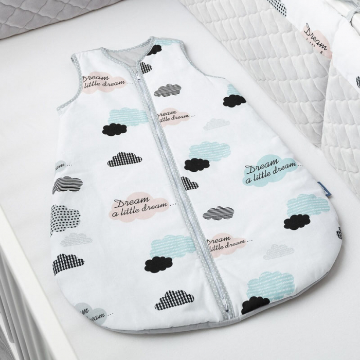 Sac de dormit fara picioare din bumbac marimea S pentru copii Sensillo SILLO-4380, Gri [3]