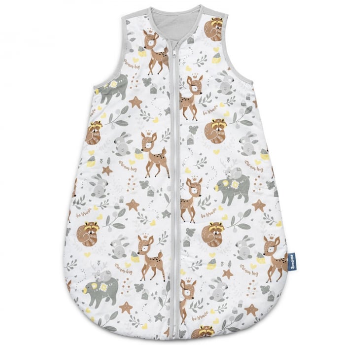 Sac de dormit fara picioare din bumbac marimea M pentru copii Sensillo SILLO-388717, Gri [1]