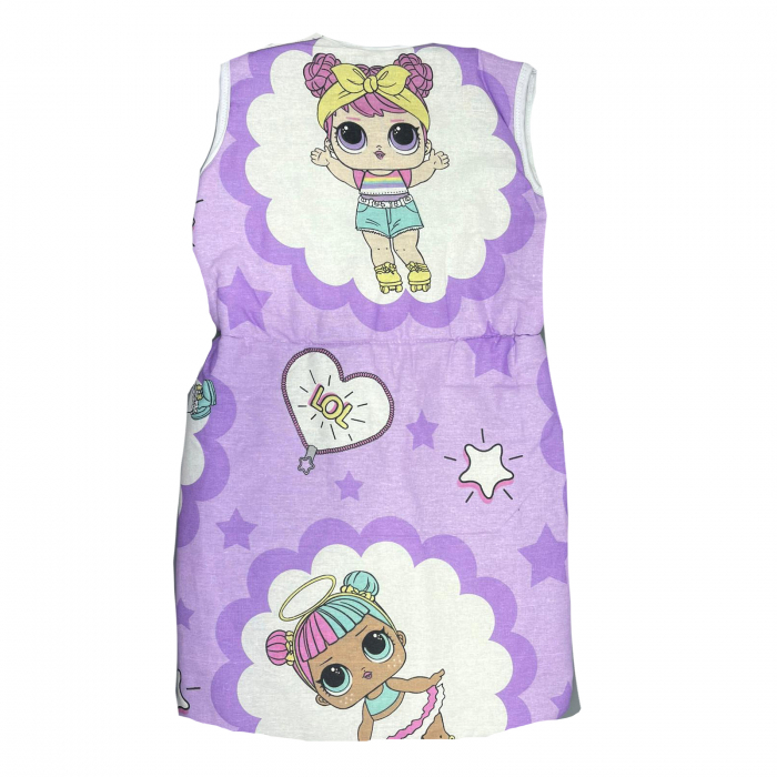Sac de dormit pentru fete Mini Junior LOL 142-02MV, Mov [2]