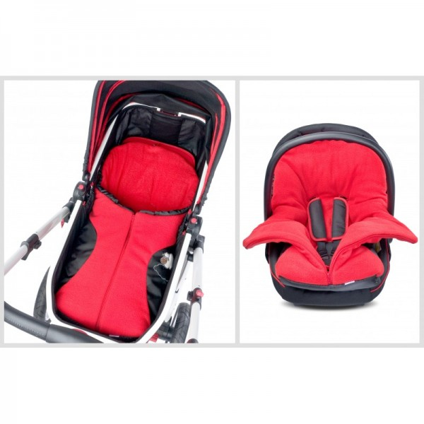 Sac de iarna pentru carucior Sensillo 8002R, Rosu [4]