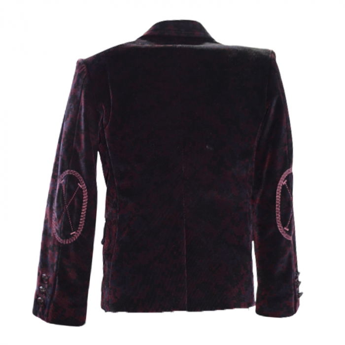 Sacou elegant pentru baieti LA Kids 1613-V, Visiniu [2]