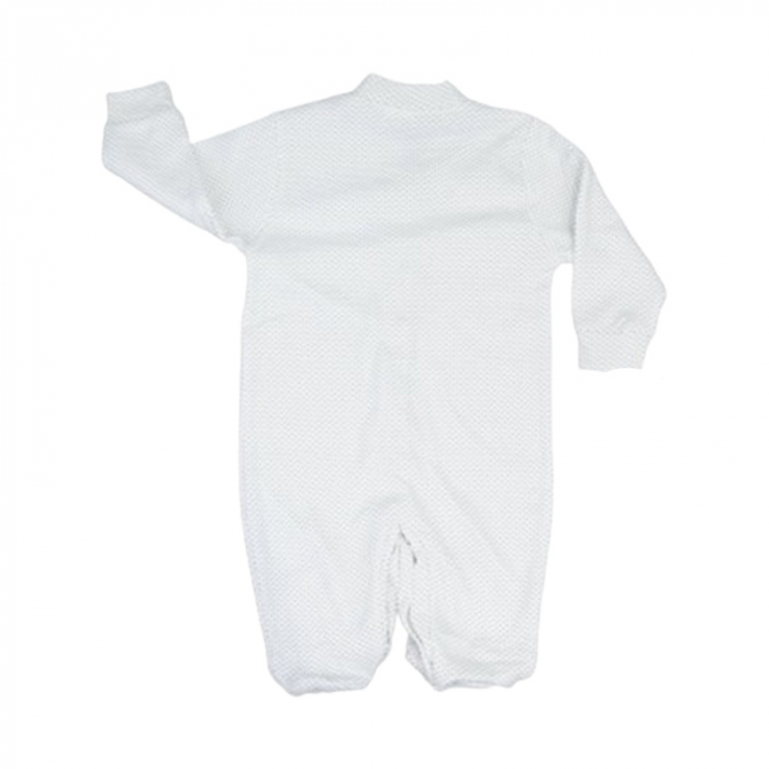 Salopeta cu maneca lunga, cu buline, pentru copii, Mini Junior SLPC1408AB, Alb [2]