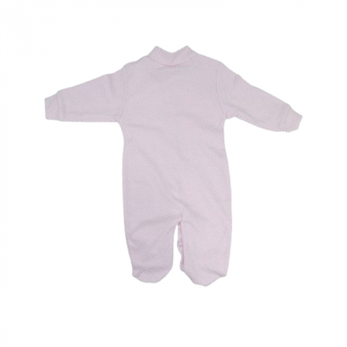 Salopeta cu maneca lunga, cu buline, pentru fete, Mini Junior SLPC1408R, Roz [2]