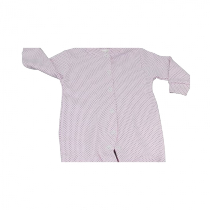 Salopeta cu maneca lunga, cu buline, pentru fete, Mini Junior SLPC1408R, Roz [3]