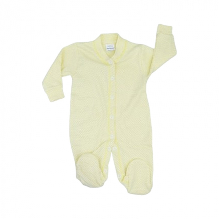 Salopeta cu maneca lunga, cu buline, pentru fete, Mini Junior SLPC1408BG, Galben [1]