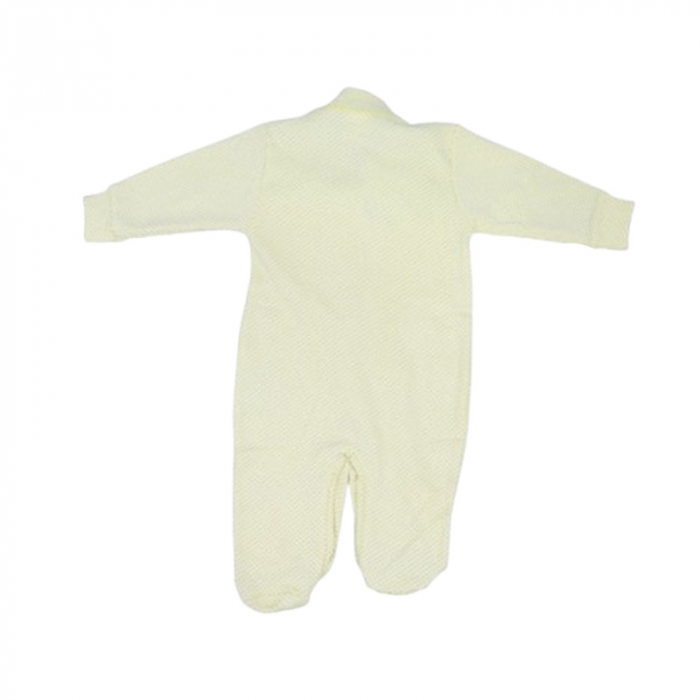 Salopeta cu maneca lunga, cu buline, pentru fete, Mini Junior SLPC1408BG, Galben [2]
