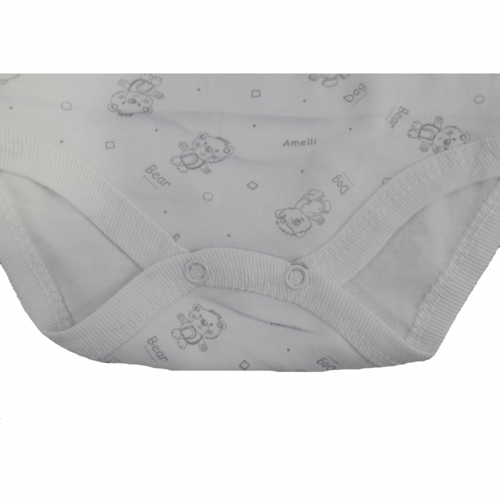 Body cu maneca lunga pentru copii BabyToo 7083-2-80, Alb [4]