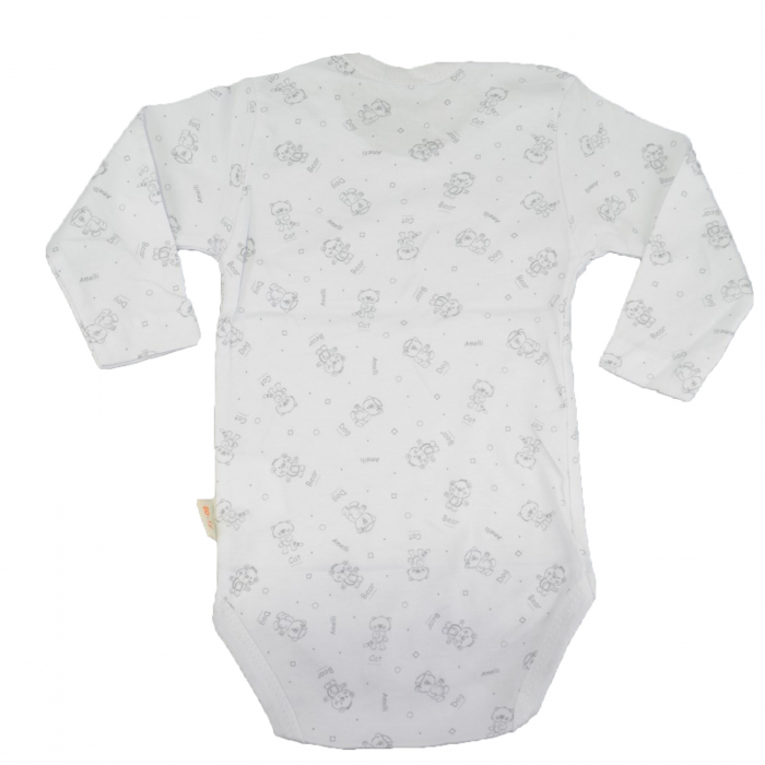 Body cu maneca lunga pentru copii BabyToo 7083-2-80, Alb [2]