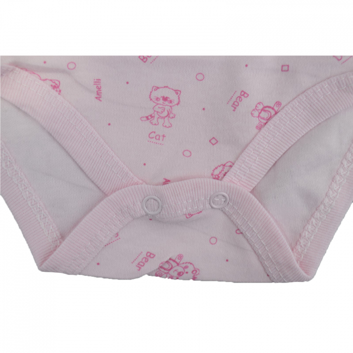 Body cu maneca lunga pentru fete BabyToo 7083-80, Roz [4]