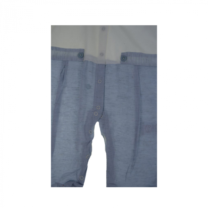 Salopeta cu maneca lunga pentru baieti Cassiope 47109A-68-cm, Alb [2]