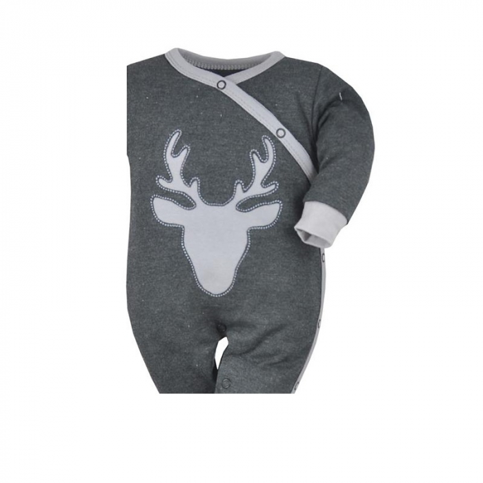 Salopeta cu maneca lunga pentru baieti Koala Deer 07-465-62-cm, Gri [2]