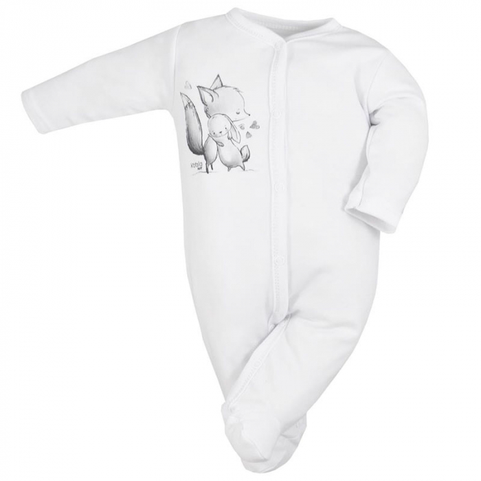 Salopeta cu maneca lunga pentru copii Koala Foxy 09-020, Alb [1]
