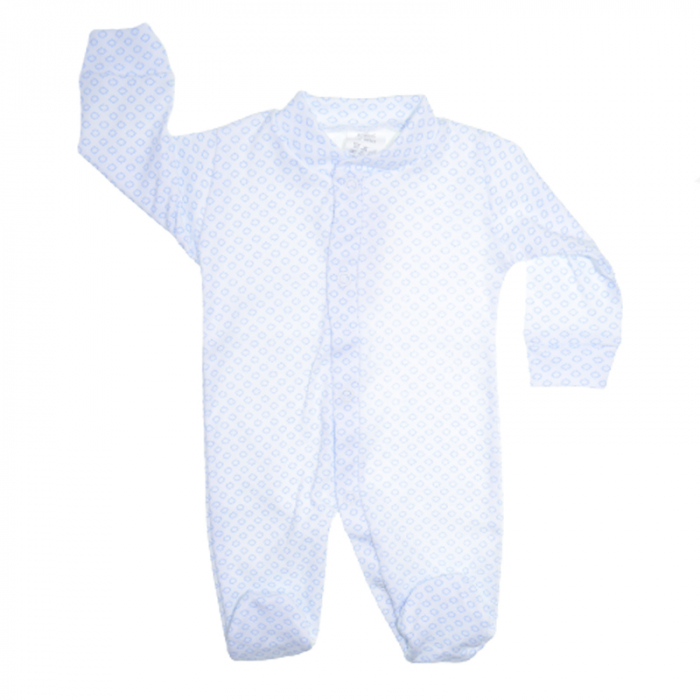 Salopeta cu maneca lunga pentru baieti Mini Bimbi S100323, Alb [1]