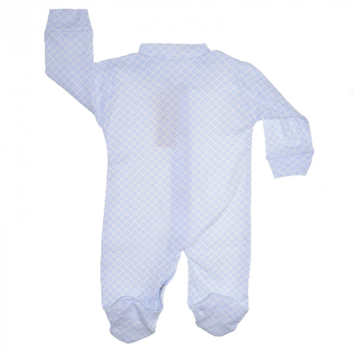 Salopeta cu maneca lunga pentru baieti Mini Bimbi S100323, Alb [2]