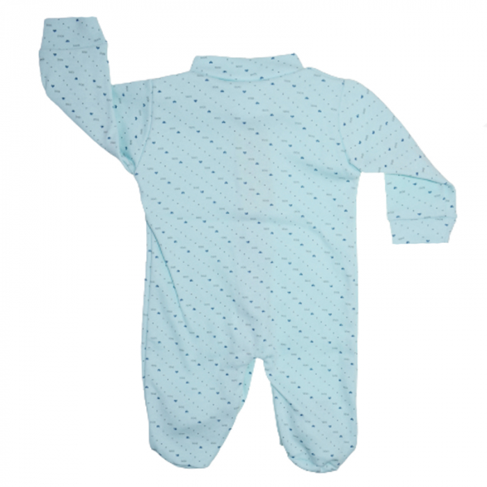 Salopeta cu maneca lunga pentru baieti Mini Bimbi S100323-1, Turcoaz [2]