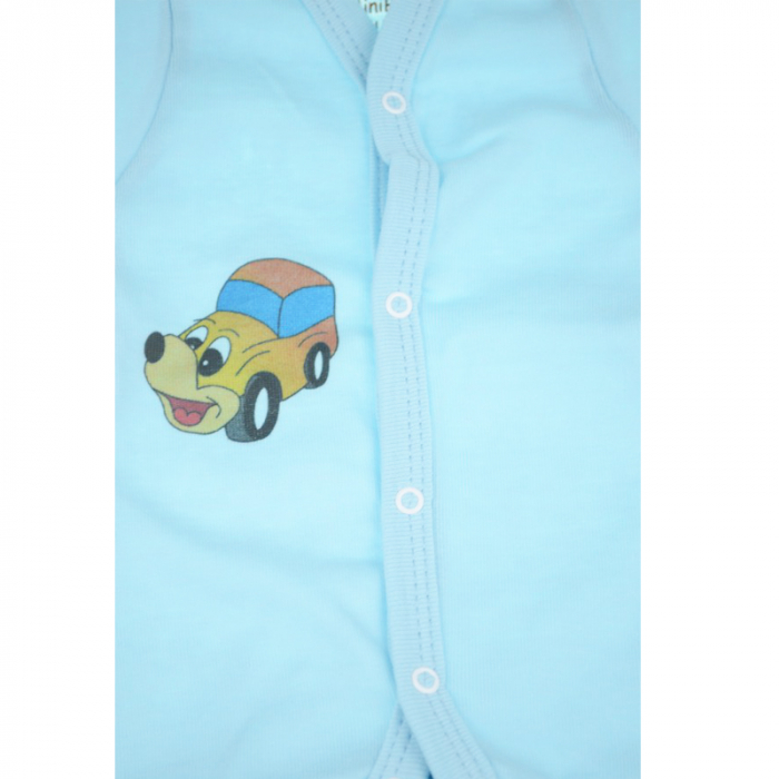 Salopeta cu maneca lunga pentru baieti Mini Bimbi SPB-4-56-cm, Albastru [3]