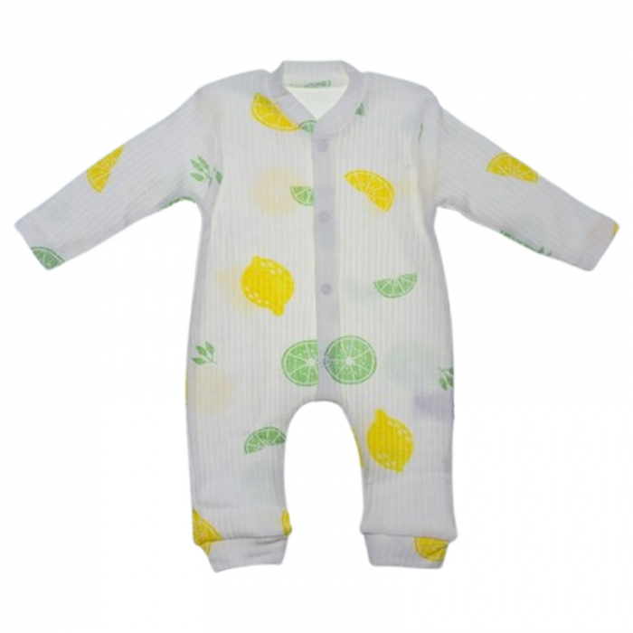 Salopeta cu maneca lunga, pentru baieti, Mini Junior 100066A, Alb [1]