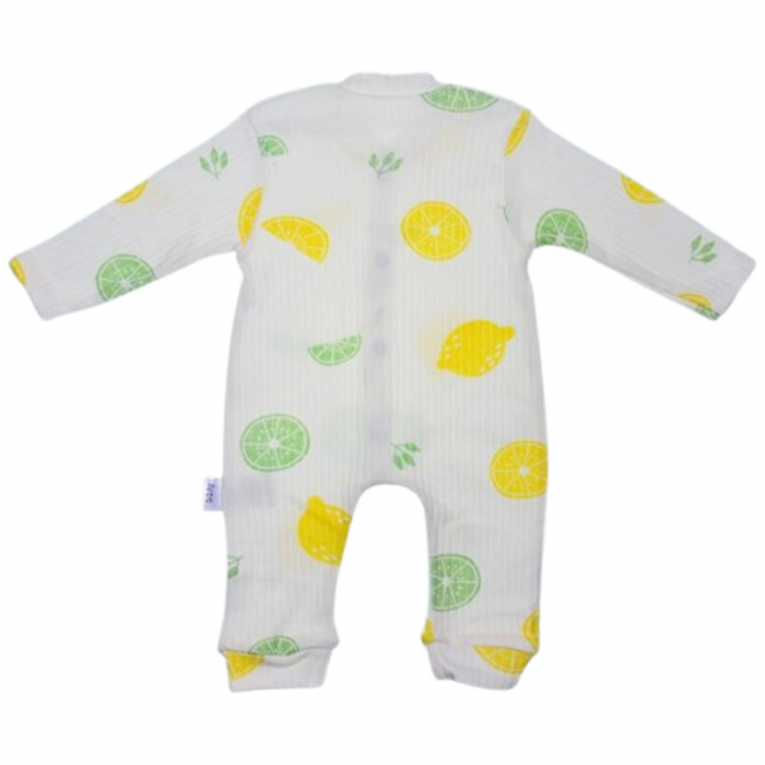 Salopeta cu maneca lunga, pentru baieti, Mini Junior 100066A, Alb [3]