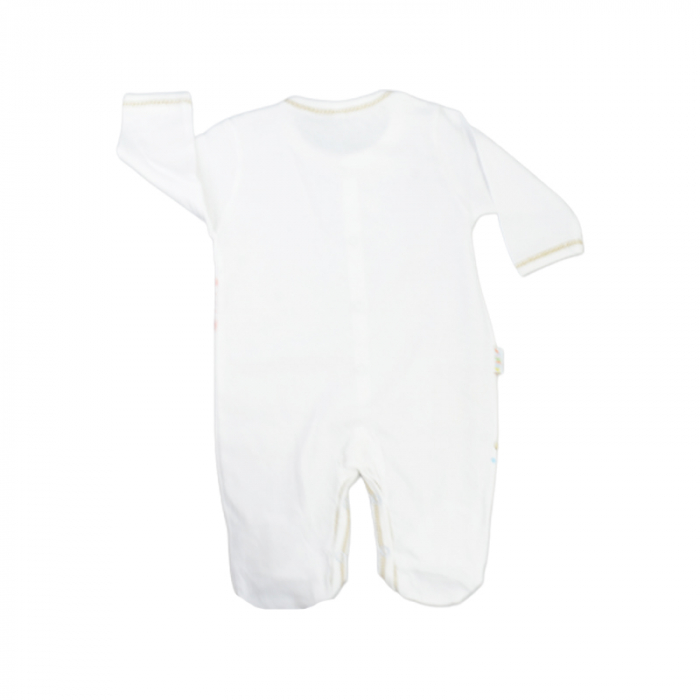Salopeta cu maneca lunga pentru fete Mini Junior 110822-B, Alb [2]