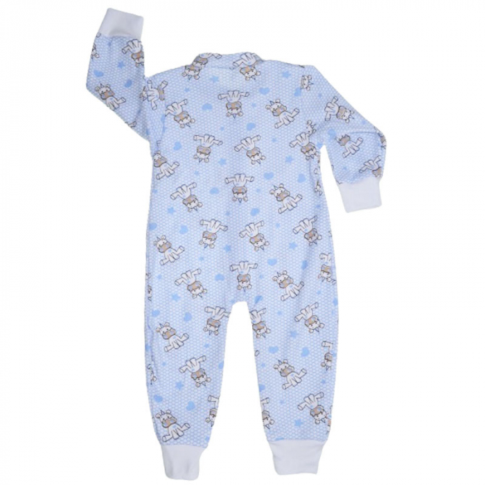 Salopeta cu maneca lunga pentru baieti Mini Junior 220124-19, Albastru [2]