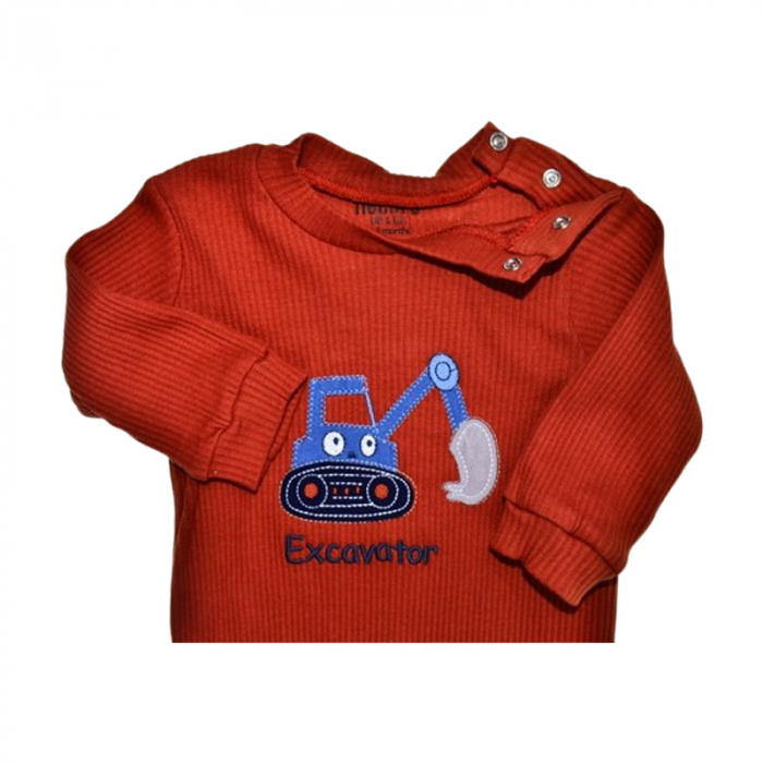 Salopeta cu maneca lunga, pentru baieti, Mini Junior 243283R, Rosu [2]