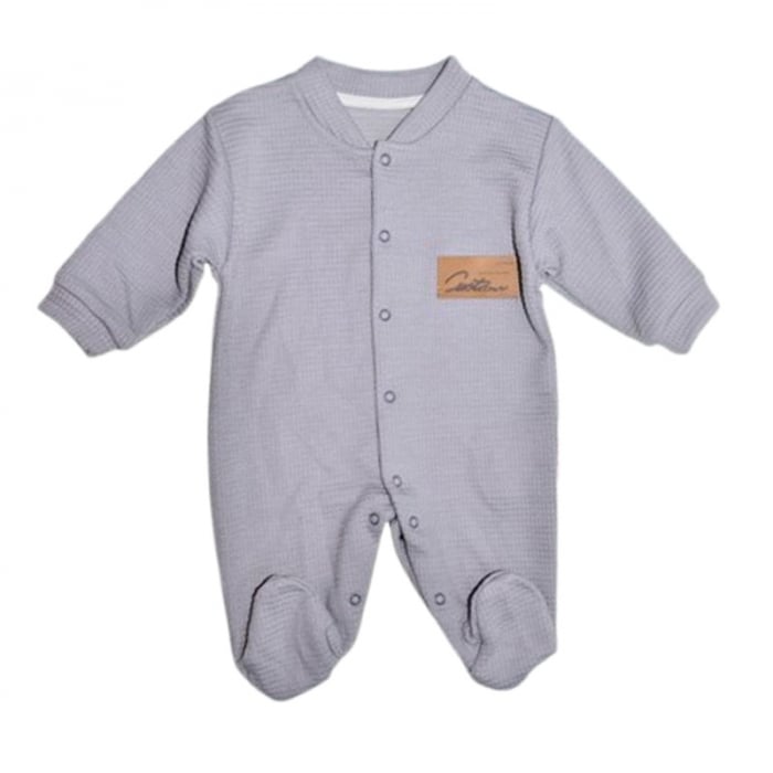 Salopeta cu maneca lunga, pentru baieti, Mini Junior 7183G, Gri [1]
