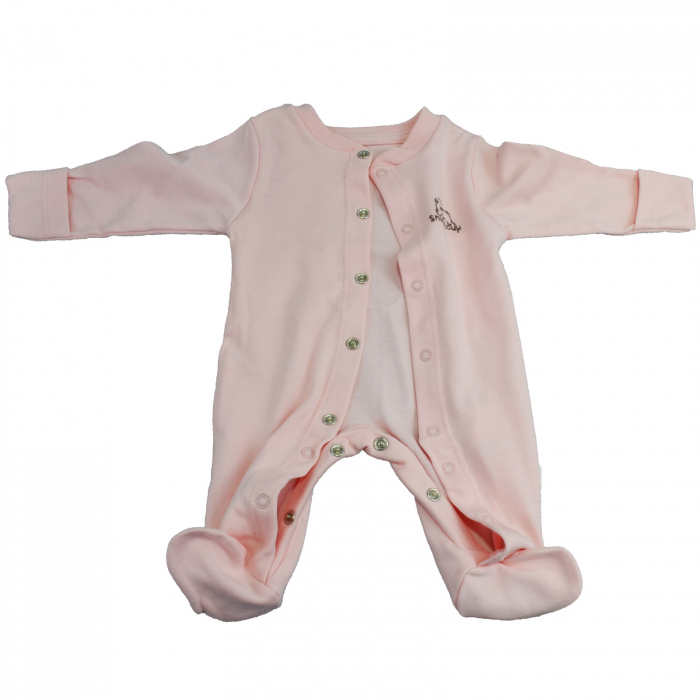 Set 2 piese salopeta cu maneca lunga si caciula pentru fete Mini Junior BBW-30-50, Roz [3]