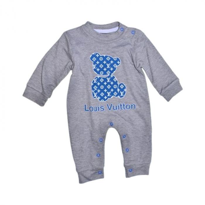 Salopeta cu maneca lunga, pentru baieti, Mini Junior LV2608, Gri [1]