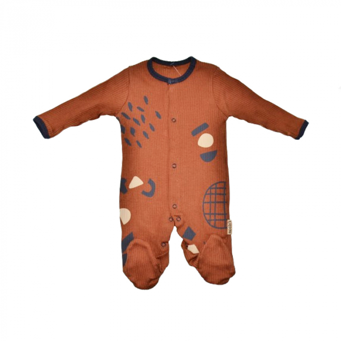 Salopeta cu maneca lunga pentru baieti Mini Junior SALMJ-1, Maro [1]