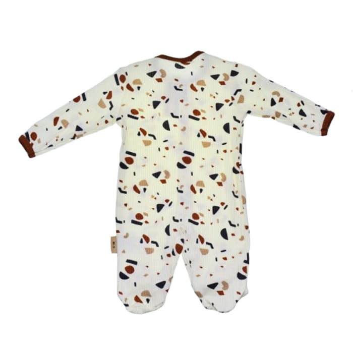Salopeta cu maneca lunga pentru baieti Mini Junior SALMJ-2, Alb [3]