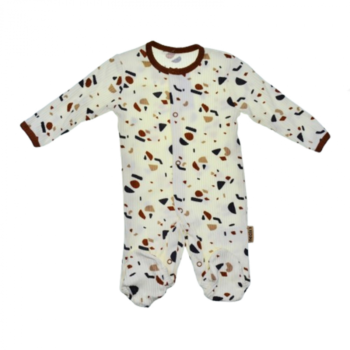 Salopeta cu maneca lunga pentru baieti Mini Junior SALMJ-2, Alb [1]