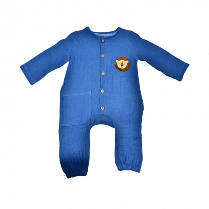 Salopeta cu maneca lunga pentru baieti Mini Junior SALMJ-30, Albastru [1]