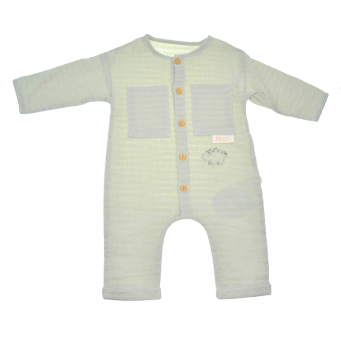 Salopeta cu maneca lunga pentru baieti Mini Junior SALMJ-34, Verde [1]