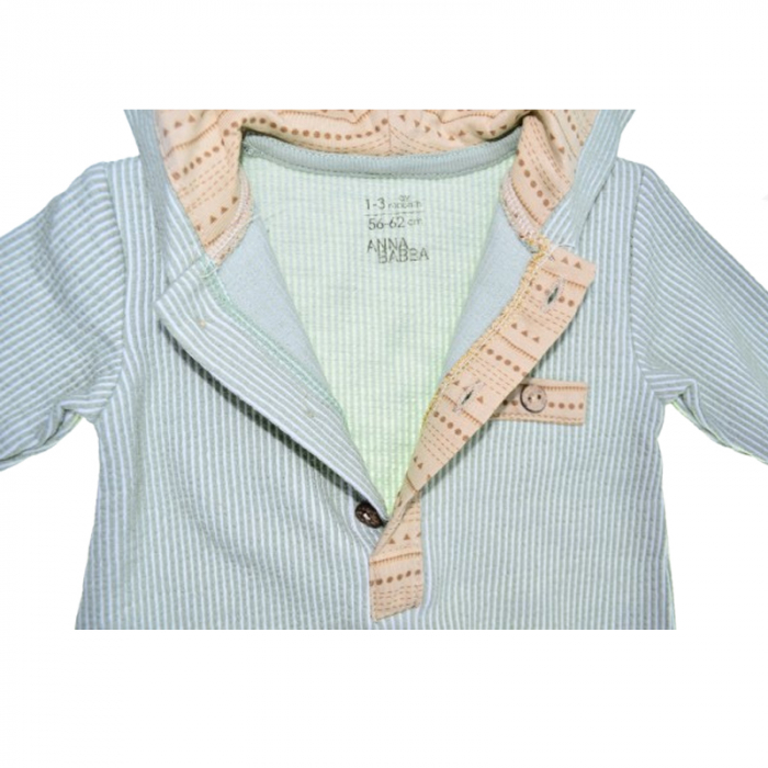 Salopeta cu maneca lunga pentru baieti Mini Junior SALMJ-7, Verde [2]