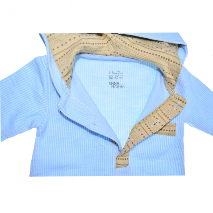 Salopeta cu maneca lunga pentru baieti Mini Junior SALMJ-8, Albastru [2]