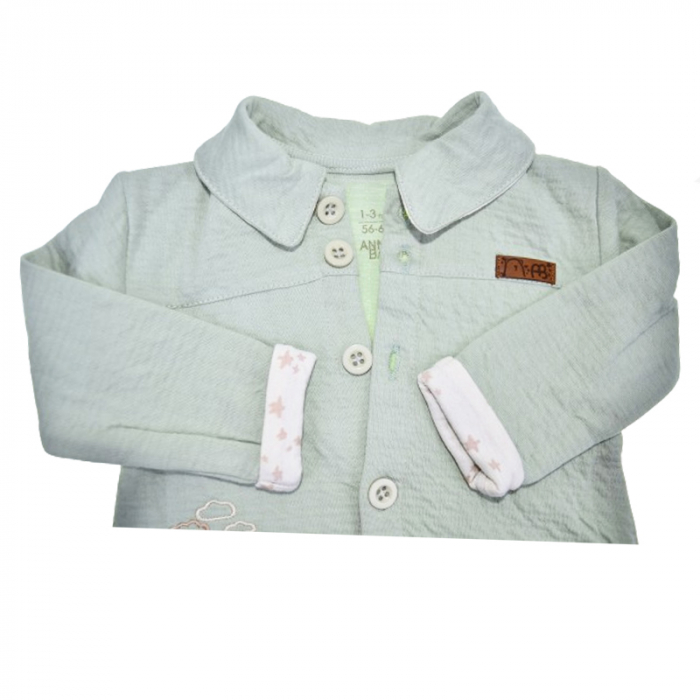 Salopeta cu maneca lunga pentru baieti Mini Junior SLP-2562-AB, Verde [3]